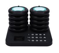 Gonetre Inalámbrico de Buscapersonas para Restaurante, de 1 a 10 Personas Que Llaman con Zumbador y Flash para Camión de Comida en de Cafe Bank (Enchufe Europeo)