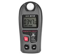 Gonetre Luxómetro Digital, Medidor de Luz con Pantalla LCD con Rango Automático, Bloqueo de Pantalla, Valor Máximo/mínimo, para Fábrica, Almacén, Oficina, Laboratorio