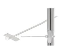 Goobay 17095 presilla brida de nailon nylon transparente, blanco 100 p