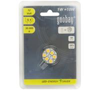 Goobay 30590 lámpara led blanco cálido 3000 k 1,5 w g4 e