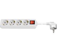 Goobay 39037 base múltiple 1,5 m 4 salidas ac interior blanco