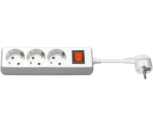 Goobay 51083 base múltiple 3 m 3 salidas ac interior blanco