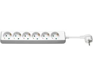 Goobay 51296 base múltiple 1,5 m 6 salidas ac interior blanco