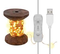 goobay 60341 Cadena de luces LED USB spool pequeña 100 LEDs blanco cálido