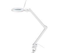 goobay 60364 Lámpara de aumento LED con pinza/lámpara de aumento de plástico / 10 W potencia absorbida/flujo luminoso 800 lm/tensión de servicio 230 V (AC) / blanco