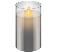 Goobay 60371 vela led de cera real en vidrio / 12,5cm de altura/velas