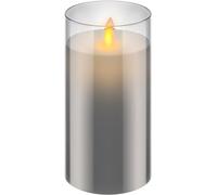 Goobay 60372 vela led de cera real en vidrio / 15cm de altura/velas si