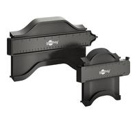 goobay 61668 - Medidor de contorno con bloqueo, ideal para mediciones de contorno precisas, en la fabricación/taller o en uso de hobby, juego de 2 unidades, 25 cm y 13 cm
