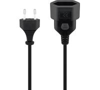 Goobay 64616 base múltiple 2 m 1 salidas ac interior negro