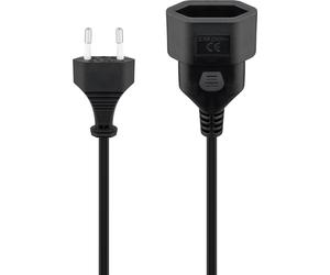 Goobay 64616 base múltiple 2 m 1 salidas ac interior negro