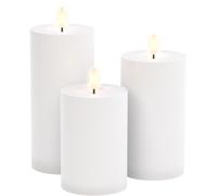 Goobay 64786 set de 3 velas led con mando a distancia/velas eléctrica