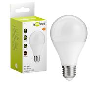goobay 65388 Bombilla LED E27 de 11 vatios/Bombilla LED para casquillos E27 / Lámpara blanca cálida/bajo consumo/Bombilla LED esmerilada/Bombilla LED/Recambio para bombilla/Blanca