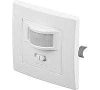 Goobay Detector de movimiento 96005 – PIR empotrable para interior, alcance 9 m, 160°, apto para LED