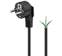 Goobay 96033 cable de contacto de protección acodado para el montaje/