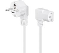 Goobay 96043 cable de transmisión blanco 1,5 m cee7/7 c13 acoplador
