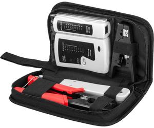 Goobay 97790 crimpadora juego de herramientas negro, rojo
