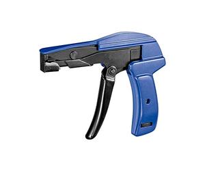 goobay Alicates para bridas de 2,2 mm a 4,8 mm - Herramienta 2 en 1 | Herramienta de tensado para apretar y cortar bridas metálicas Alicates para cables - Pistola de bridas para cables