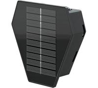 goobay Aplique solar LED diamante/Aplique LED exterior para casa garaje camino/Impermeable IP44, 45 lm, 3 modos de color 3000K - 6500K / 72017