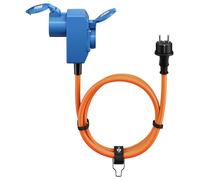 Goobay cable adaptador cee para carava, 1,5m, enchufe con contacto de