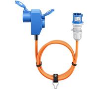 Goobay cable adaptador cee para carava, 5m, enchufe cee a 90° toma ce