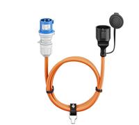 Goobay Cable adaptador CEE para caravana, enchufe a toma con contacto de protección, 5 m, IP44
