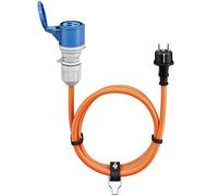 Goobay cable adaptador cee para caravana, 5m, enchufe con contacto de