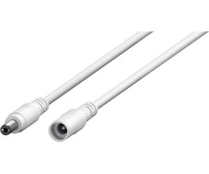 Goobay cable alargador cc 10m ? 5,5x2,1mm, conector y enchufe, blanc