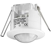 Goobay IDU Sensor infrarrojo pasivo (PIR) Alámbrico Techo Blanco - Sensor de movimiento (Sensor infrarrojo pasivo (PIR), Alámbrico, Techo, Blanco, IP20, 3 lx)