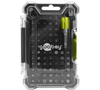 Goobay juego de puntas y portabits 72 piezas con adaptador y quick-rel