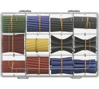 goobay Juego de Tubos termorretráctiles, 560 Unidades, 5 Colores, 12 tamaños, 2:1 para Aislamiento y reparación de Cables, Surtido de Tubos con Caja para Aislamiento eléctrico y Conexiones de Cable
