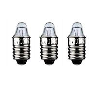 GOOBAY - Lote de 5 bombillas con forma de lente (0,5 W, casquillo E10, 2,2 V, DC), 250 mA
