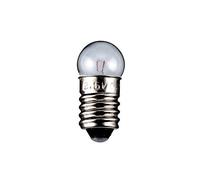Goobay Lote de 5 bombillas globulares con casquillo E10, 0,3 W 6 V (CC) 50 mA H 24 mm