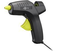 Goobay pistola de pegamento caliente 80 w con 2 barras incluidas, para