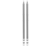 goobay Set 2 puntas de soldadura 0,2 mm cónica, repuesto para estación de soldadura 78624, calentamiento rápido con elemento integrado, para electrónica y trabajos de precisión