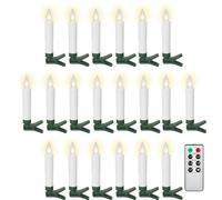Goobay set de 20 velas led inalámbricas para árbol de navidad con ma
