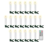 Goobay set de 20 velas led inalámbricas para árbol de navidad con ma