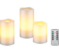 Goobay - velas led con temporizador y mando a distancia, luz cálida,