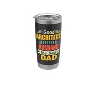 Good Architect Better Husband The Best Dad For Fathers Day Vaso térmico de acero inoxidable de doble pared