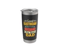Good Electrician Better Husband The Best Dad For Fathers Day Vaso térmico de acero inoxidable de doble pared