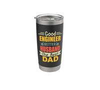 Good Engineer Better Husband The Best Dad For Fathers Day Vaso térmico de acero inoxidable de doble pared