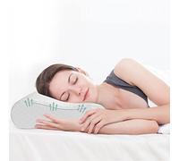 Good Nite Almohada ortopédica de Espuma viscoelástica, para Dormir de Lado y Espalda, con Funda Lavable, tamaño estándar, 65 x 35 cm, Color Blanco
