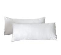 Good Nite Funda de Almohada de 40 x 80 (Juego de 2 Unidades), Fundas de Almohada de 40 x 80 cm, Microfibra, Suave y Resistente, sin Cremallera (Blanco, 40 x 80 cm)