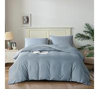 Good Nite Juego de Funda de edredón para Ropa de Cama, Juego de sábanas de poliéster y algodón, Funda de edredón Suave con 2 Fundas de Almohada de fácil Cuidado y Esponjoso, Juegos de edredón para