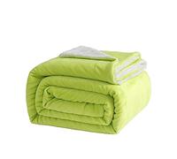 Good Nite Manta polar sherpa reversible de 200 x 230 cm, mullida y cálida, para cama doméstica y de viaje, color verde, tamaño king