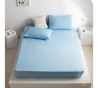 Good Nite Sábanas bajeras Super King de 25 cm con Bolsillo Extra Profundo, Suaves y Transpirables (Azul, Super King)