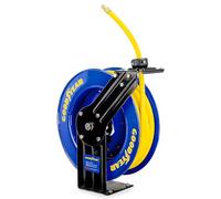 Goodyear Carrete de manguera de aire 9,5mm × 15m Carrete manguera Manguera de Goma Enrollador automatico manguera Se puede colgar en la pared