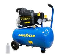 Goodyear -Compresor Eléctrico Motor de Inducción 24 Litros 2CV 230 V - 50 Hz. Compresor 165 litros/minuto Capacidad de Aspiración. 2.800 rpm. Presión Nominal 8 bares. 97 dB