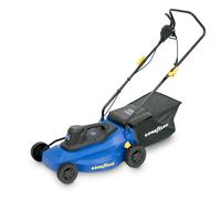 Goodyear Cortacésped Eléctrico 1800W con Cable • Ancho Corte 40 cm, Motor 3200 RPM, Bolsa 35L • Silencioso y Compacto para Jardines hasta 300 m²