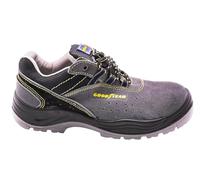 Goodyear - G138106C - Zapatos de Seguridad - Piel Serraje Gris - Alta Resistencia - Forro Antibacteriano - Plantilla Extraíble - Talla 37