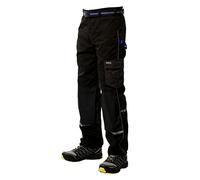 Goodyear Pantalones de protección para la rodilla con bolsillo multiherramienta, para trabajo, reflectantes, color negro, 30 W x 31 L